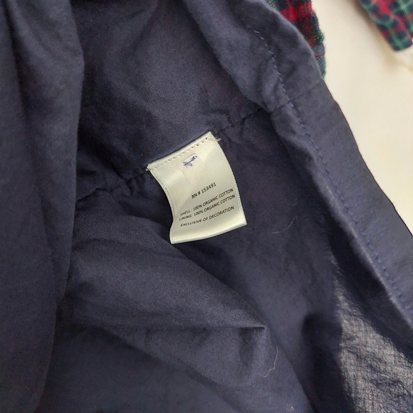 Angel Plaid Dress with Ruffle Collar - Picture 2 of 4